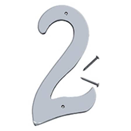 Hy-Ko 4 In Satin Nickel Finish Number 2, 10PK A31202